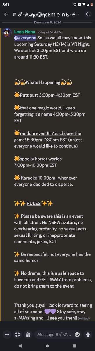 #VRChat night! Come one come all!! Let's have some fun together! 💜💚 And as always- Stay A-MAYzing 💜💚

✨Chat with me on discord✨ 
discord.gg/QnwZgA5Nfh

💫Follow me on twitch!💫
m.twitch.tv/a_mayzing/home