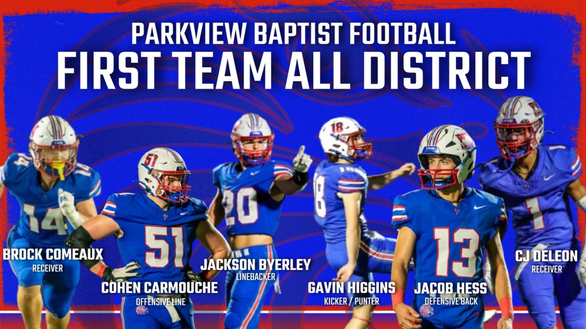 PBS_EaglesFB's tweet photo. Congrats to these 6 Eagles on making First Team All District! https://t.co/BRVGdi7qxy
