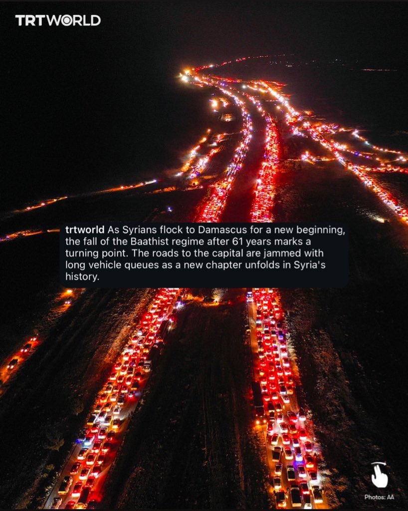 “If the people one day decide to live… then fate must answer.”

13 years ago, Syrians decided. 
Today, fate is finally answering💚🫂