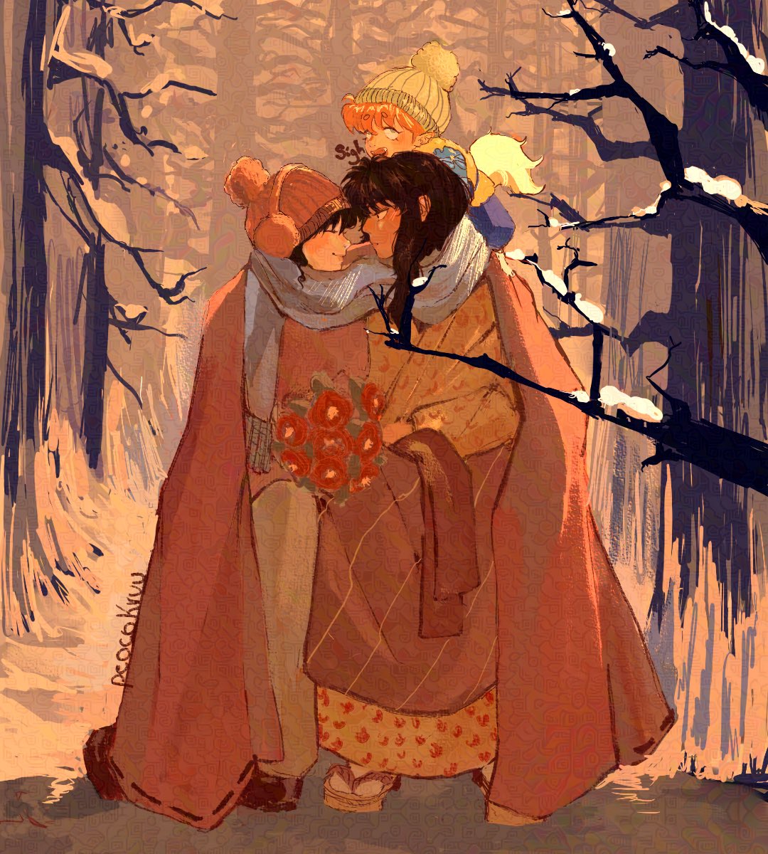 peocokruu's tweet photo. Shippo is over it too, just kiss already ! 

#inuyasha #inukag #犬夜叉 https://t.co/pYo5QAZVFw