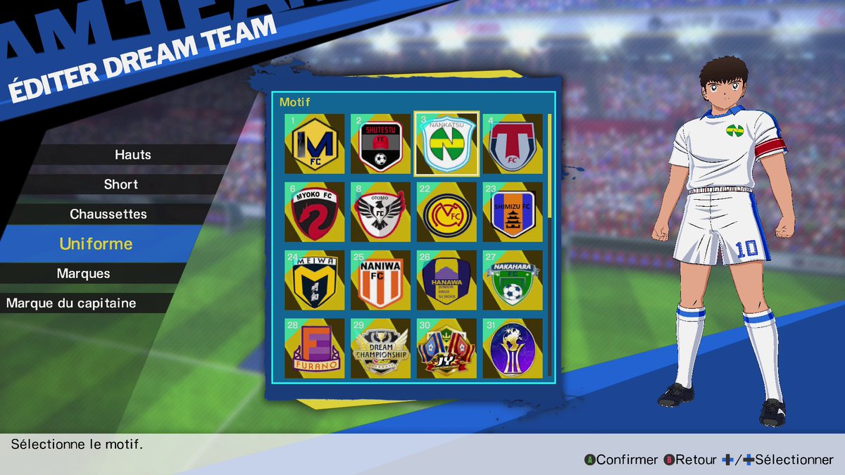 SabKun2026's tweet photo. Les mods sur Captain Tsubasa: Rise of New Champions (#RONC) sont vraiment impressionnants ! J’ai trouvé des Patreons et des sites qui proposent des maillots tirés du manga et de l’anime.

On retrouve des maillots emblématiques comme ceux de l’anime de 1983, ceux de la Coupe de Paris, ou encore ceux du World Youth avec le Real Japan 7. Les maillots de clubs comme l’Inter ou le Milan, Sao Paulo, Rio sont aussi disponibles, ainsi que ceux des arcs Coupe du Monde Espoirs, Golden 23, et Rising Sun.

Je continue à en installer et je prépare une vidéo de présentation pour vous montrer tout ça !

#DreamTeam #キャプテン翼

En attendant les prochains DLC et patchs pour Sparking Zero, je joue à Rise of New Champions pour passer le temps.