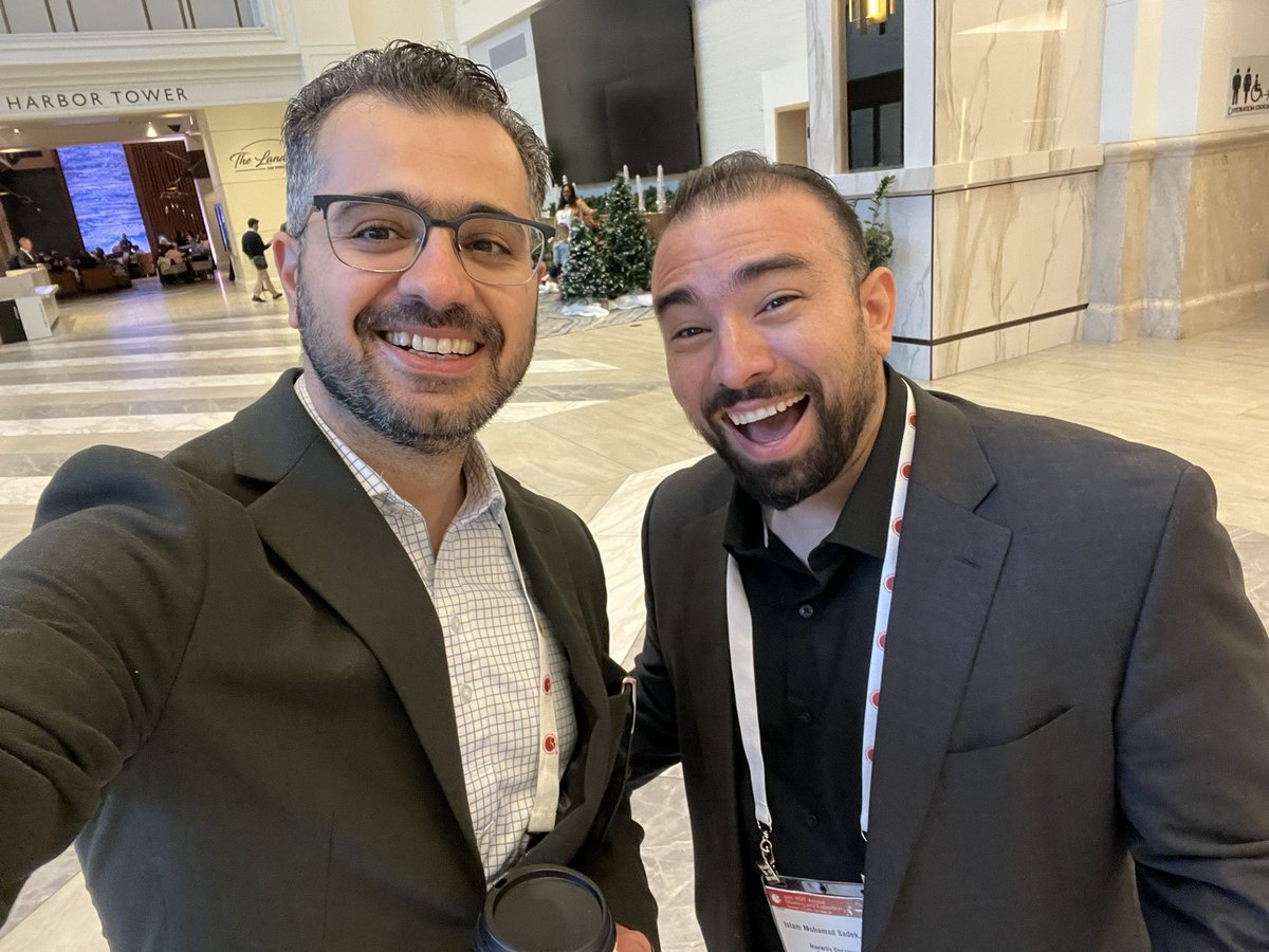 hemoncer's tweet photo. Always good seeing you my friend! #ASH24 #ASHfriends @islamsadek18 https://t.co/tt0p5MVMxU