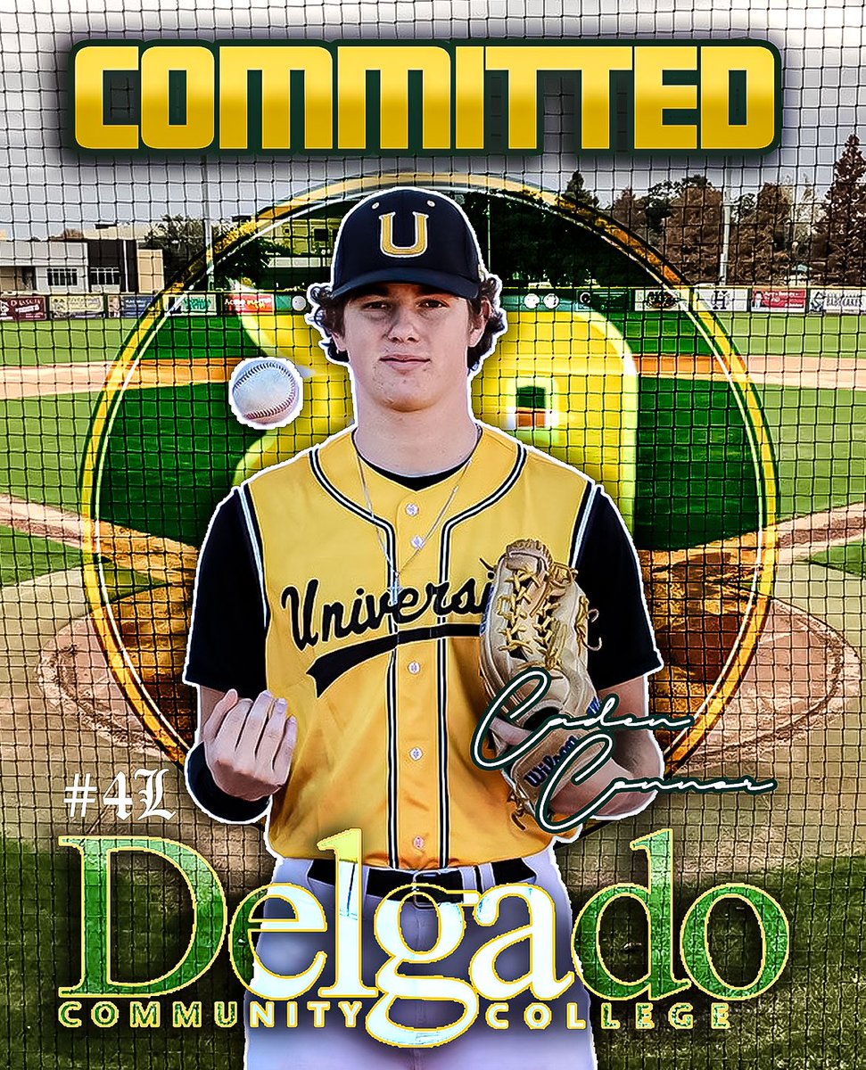 Knights Knation #4L (@knightknation4l) on Twitter photo Congratulations to 2025 Caden Connor of University High on his commitment to Delgado CC. Awesome news for this young man and his family #4L #Knation
<a href="/CadenConnor2025/">Caden Connor</a> <a href="/PrepBaseballLA/">Prep Baseball Louisiana</a> <a href="/PerfectGameUSA/">Perfect Game USA</a> <a href="/2DsportsLA/">2D Sports Louisiana</a> <a href="/MarucciSports/">Marucci</a> <a href="/delgadodolphins/">Delgado Athletics</a> <a href="/PG_Scouting/">Perfect Game Scout</a>
#4L Congratulations to 2025 Caden Connor of University High on his commitment to Delgado CC. Awesome news for this young man and his family #4L #Knation
<a href="/CadenConnor2025/">Caden Connor</a> <a href="/PrepBaseballLA/">Prep Baseball Louisiana</a> <a href="/PerfectGameUSA/">Perfect Game USA</a> <a href="/2DsportsLA/">2D Sports Louisiana</a> <a href="/MarucciSports/">Marucci</a> <a href="/delgadodolphins/">Delgado Athletics</a> <a href="/PG_Scouting/">Perfect Game Scout</a>
#4L