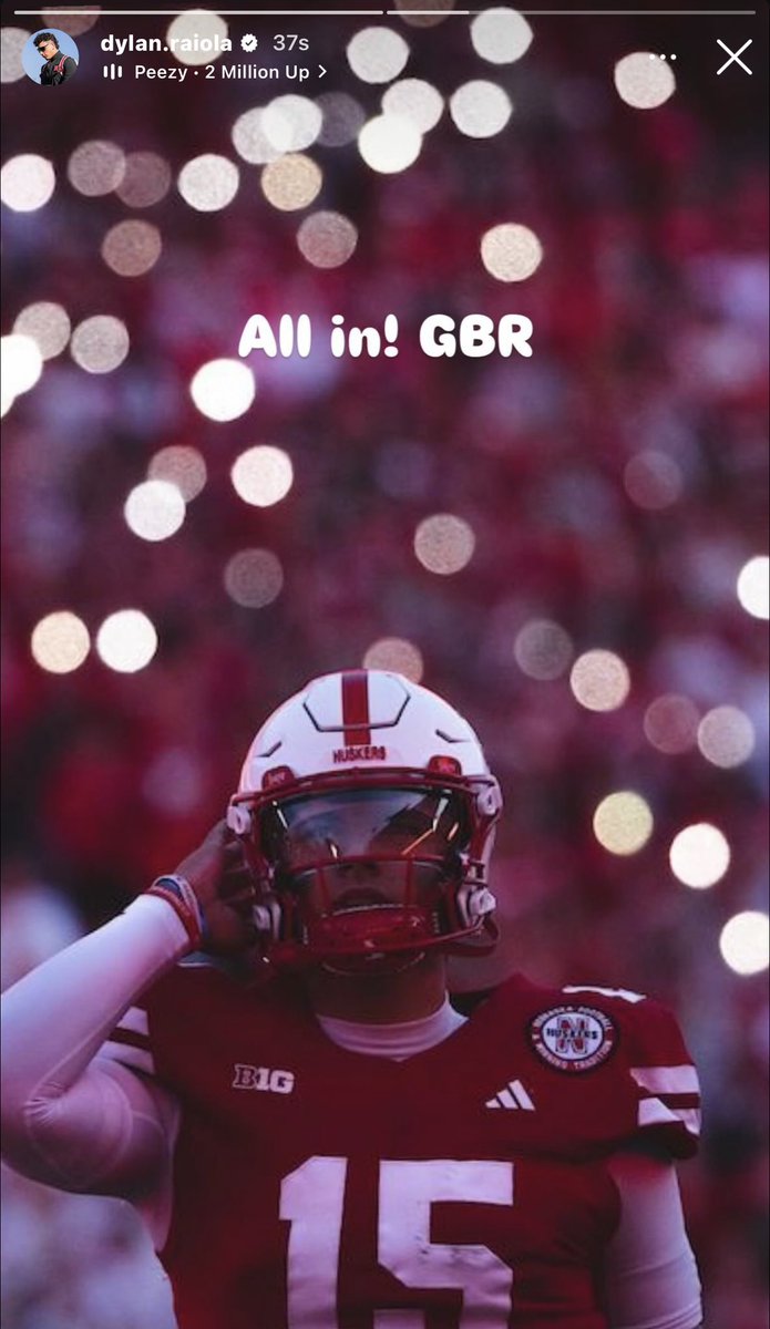 On3's tweet image. NEW: Dylan Raiola reassures Nebraska fans he’s locked in despite Transfer Portal rumblings 🔒 🌽 

on3.com/college/nebras…