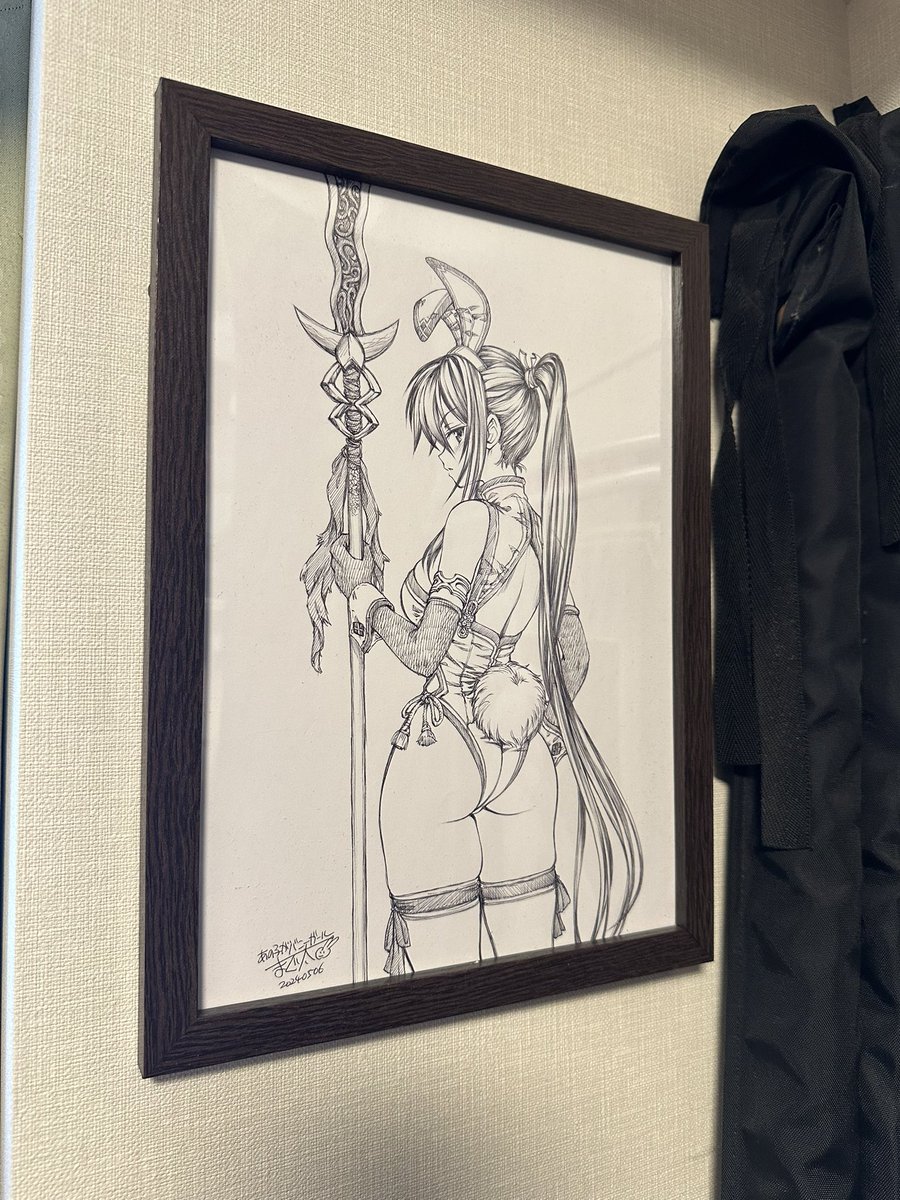 【Skeb原画嫁入り活動中】
【仕様】
A4コピー紙
ボールペン原画1枚
ラフ画数枚下書きやラフスケッチ
額入り自立展示・壁掛け可能
【金額】
Skeb依頼時と同金額
送料別
【理由】
 まぐ太が保管するより依頼者様にお渡しした方が原画が大事にされて良いだろうなーという思いから。
【匿名発送】 