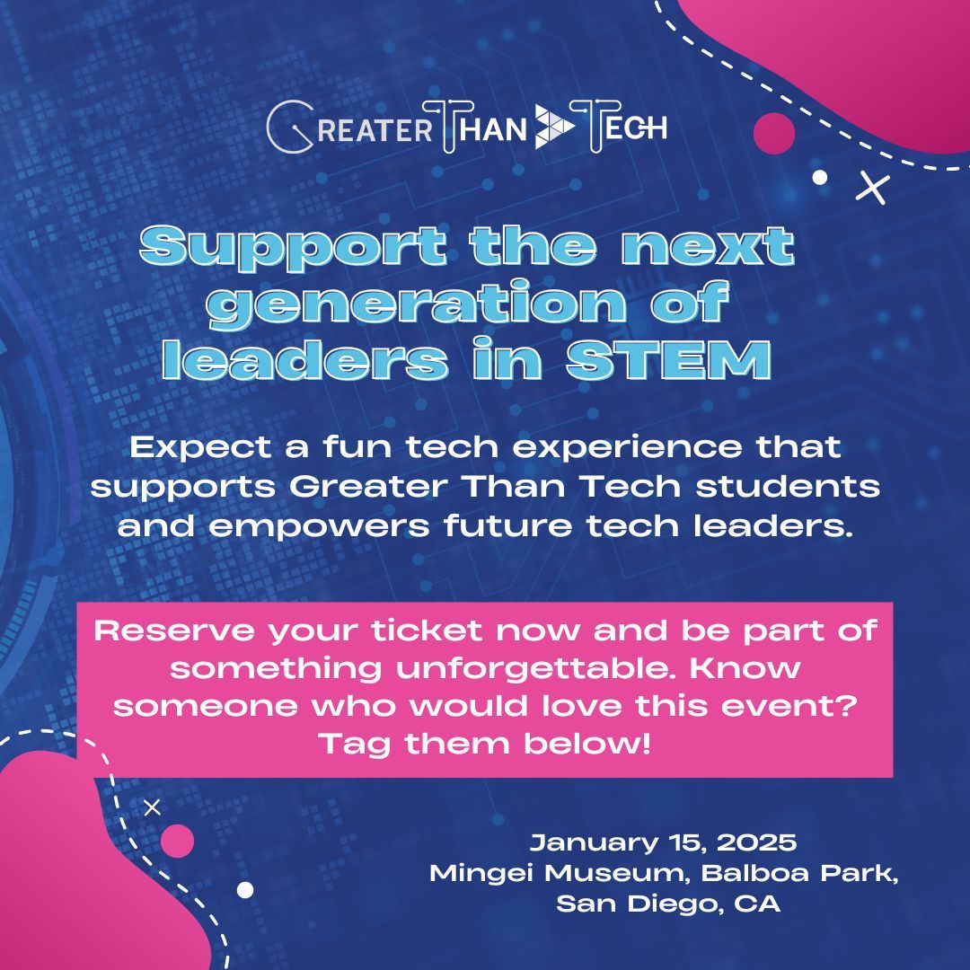 Tech Over Tapas 2025 is just around the corner! ✨ Mark your calendar for January 15, 2025, at the Mingei Museum in Balboa Park, San Diego.

📲Click here for details and tickets: buff.ly/3OPntmg