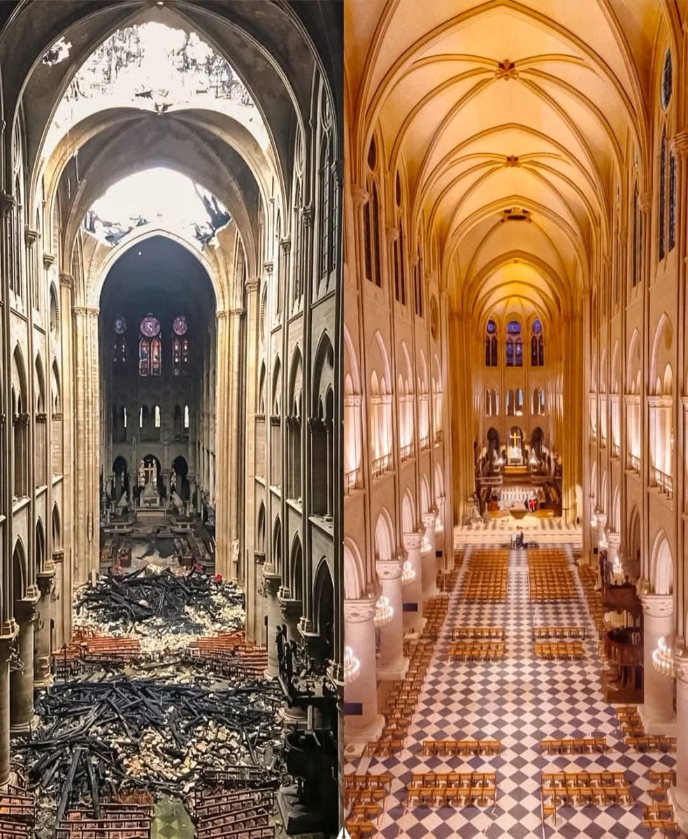 Notre-Dame de Paris 

              2019                              2024