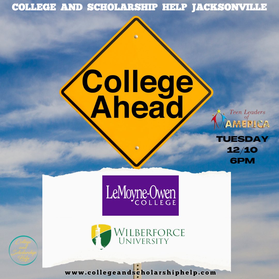 College and Scholarship Help (@candshelp) on Twitter photo Tomorrow! Join us to hear directly from the Admissions team and learn more about Wilberforce University and LeMoyne-Owen College! Tomorrow! Join us to hear directly from the Admissions team and learn more about Wilberforce University and LeMoyne-Owen College!
