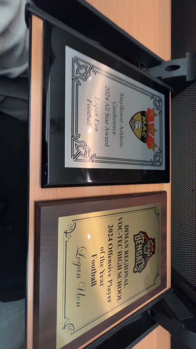 Thank you to all my coaches and teammates  for helping me get these awards 
Mayflower League All Star🌟
Offensive Player of the Year
<a href="/CoachBahry/">Luke Bahry</a> 
<a href="/PRZNewEngland/">Prep Redzone New England</a> 
<a href="/MyRecruitBoard/">MyRecruitBoard</a>