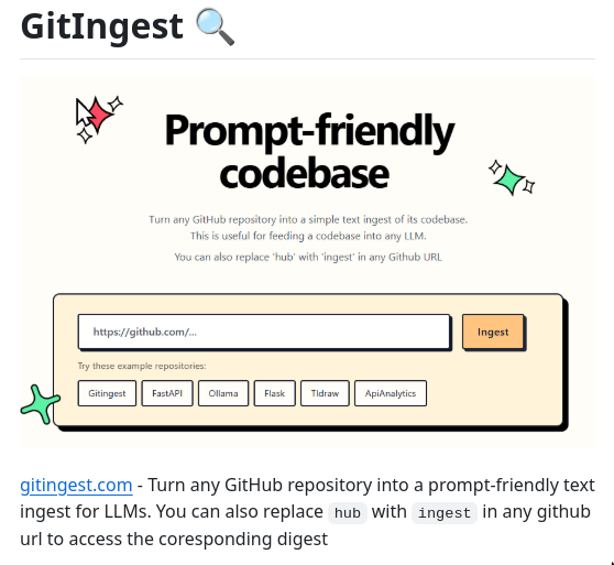 tom_doerr's tweet image. &quot;Turn codebases into prompt-friendly text&quot;