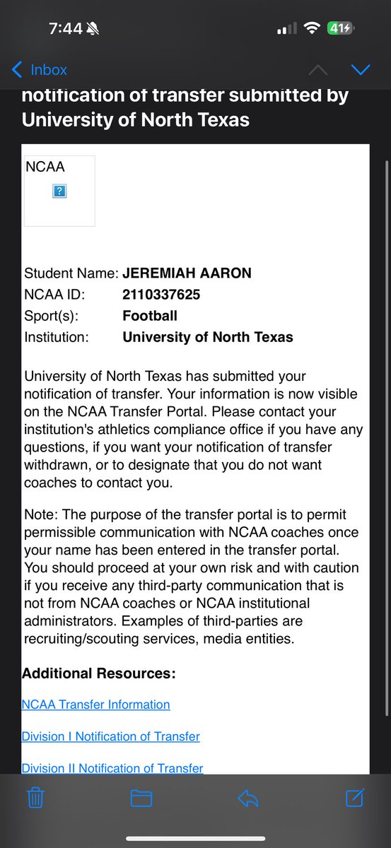 Officially in the transfer portal! Tape coming soon