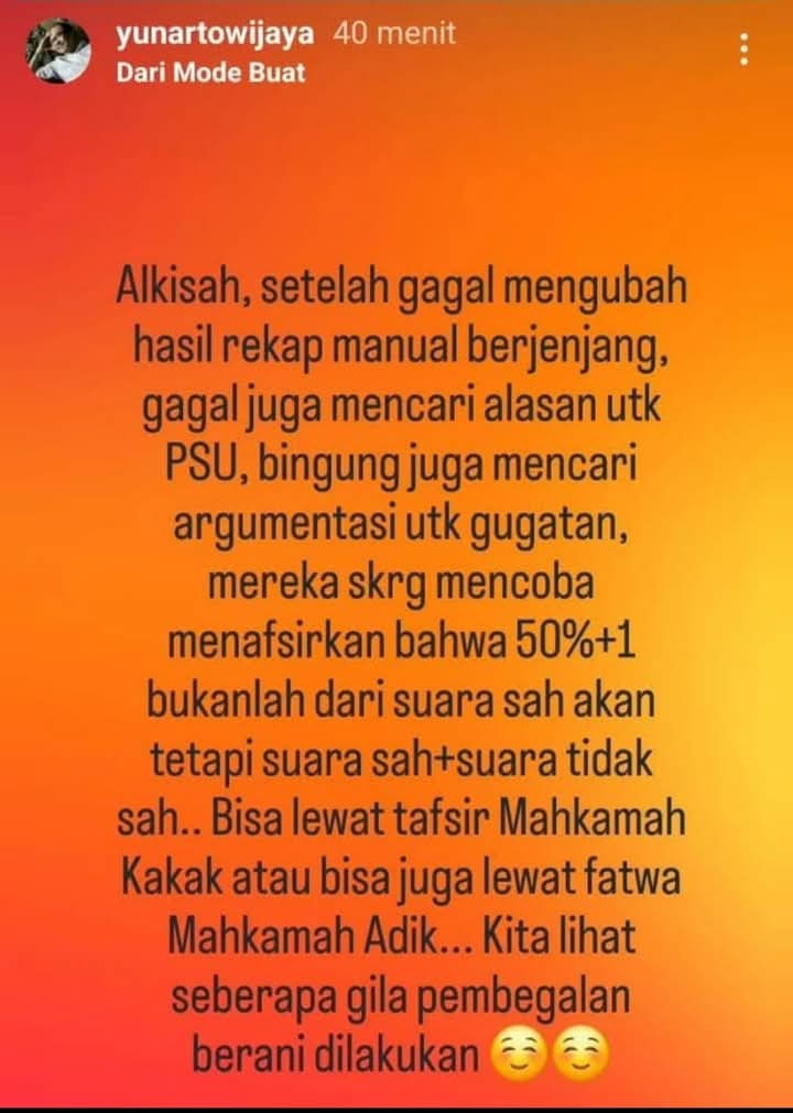 Dañ masih ada aja yg dukung kegilaan ini... 🙄😳