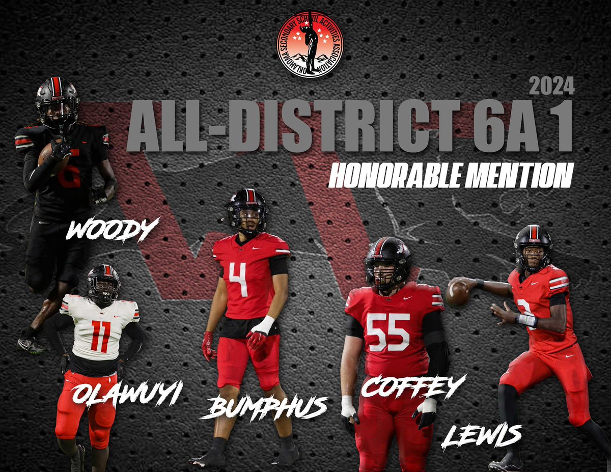 Congrats to our seniors on making All-District 6A-1