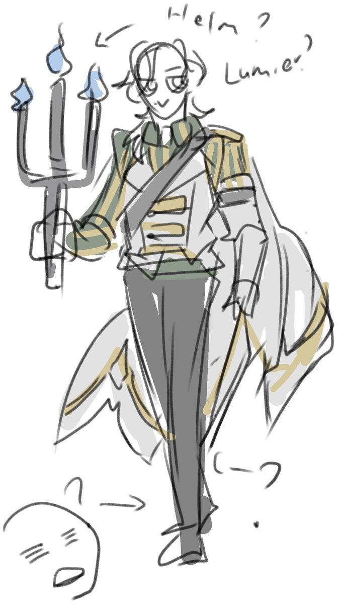 「Just a doodle Richard skin A from a drea」|IceHorologium 🧊🐍 (semi-hiatus)のイラスト
