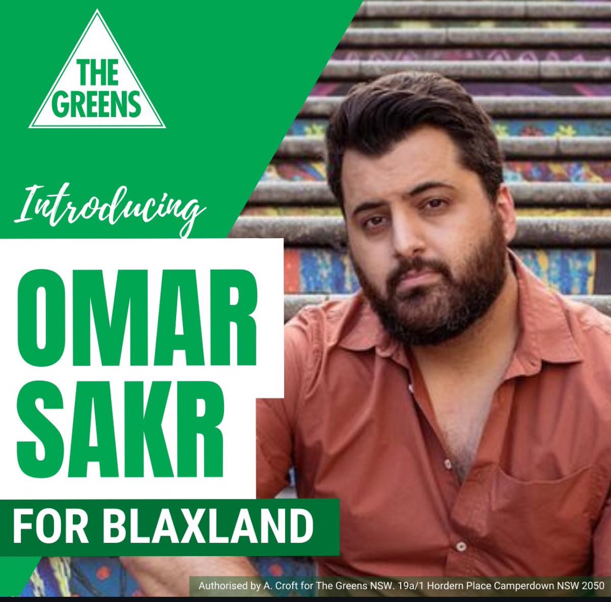 Salaam, I’m running as the Greens candidate for Blaxland. It’s time to send Labor a message—we can’t keep doing the same thing and expecting different results. Vote for the Greens at the next election!