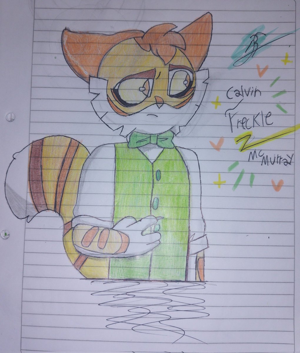 RomyXUniverse's tweet photo. #lackadaisyfanart de mi personaje favorito Calvin "Freckle" McMurray (intento) https://t.co/EI06z73dS2