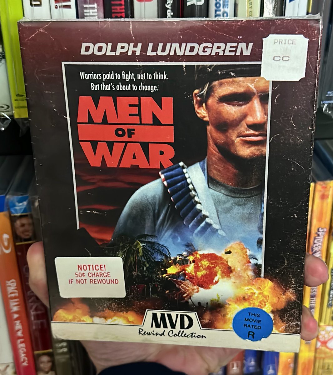 BasementBlus's tweet image. Early arrival on this #bluray from the #mvdrewindcollection. This is number 62 in the collection and they keep releasing more. This  is a #dolphlundgren film I have never seen. It is loaded with special features and I look forward to checking it out. 
#physicalmedia #menofwar