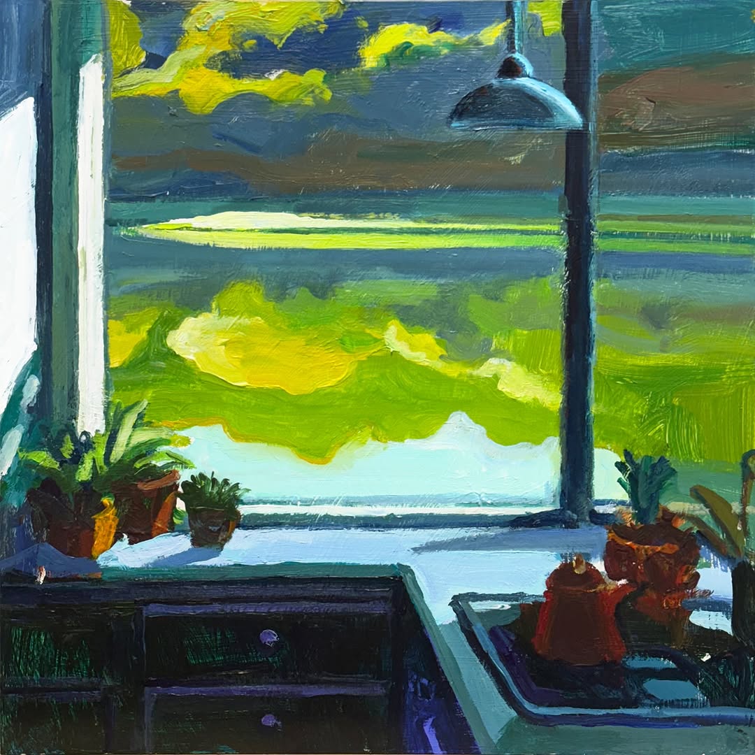 RClaremont's tweet photo. ☕ Coffee always tastes better with a lake view. I wanted to paint a kitchen that feels like it’s drifting into the scenery…
“Interior With Red Kettle”, 40X40cm, acrylic on board.
✨ #LakeViewLife #KitchenEscape #richardclaremont #RedKettleVibes #interiorpaintings https://t.co/48KLpkir08