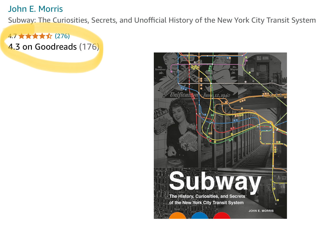 It’s that time of year again— time for my shameless annual reminder of the perfect gift for #NYsubway fans, NYC lovers and hipster urban history (my agent coined the term) buffs. 4.7 stars on Amazon! 200 photos, maps, cartoons and engravings!