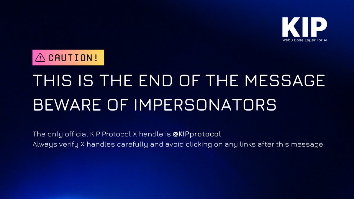 KIP Protocol (@kipprotocol) on Twitter photo 