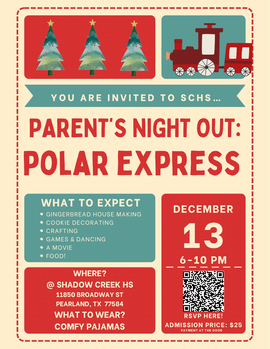 SharksSection's tweet image. RSVP ASAP‼️ SCHS StuCo Parent’s Night Out is THIS Friday!! We hope to see your kiddos there!

RSVP Link:
docs.google.com/forms/d/e/1FAI…
