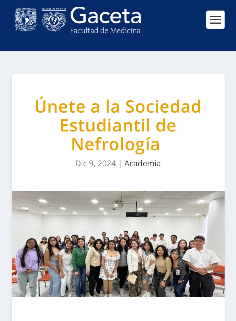 Sociedad Estudiantil de Nefrología tweet media