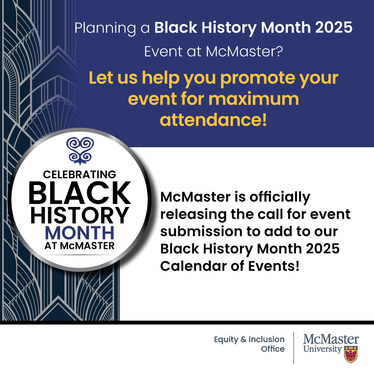 Black History Month @ McMaster University tweet media