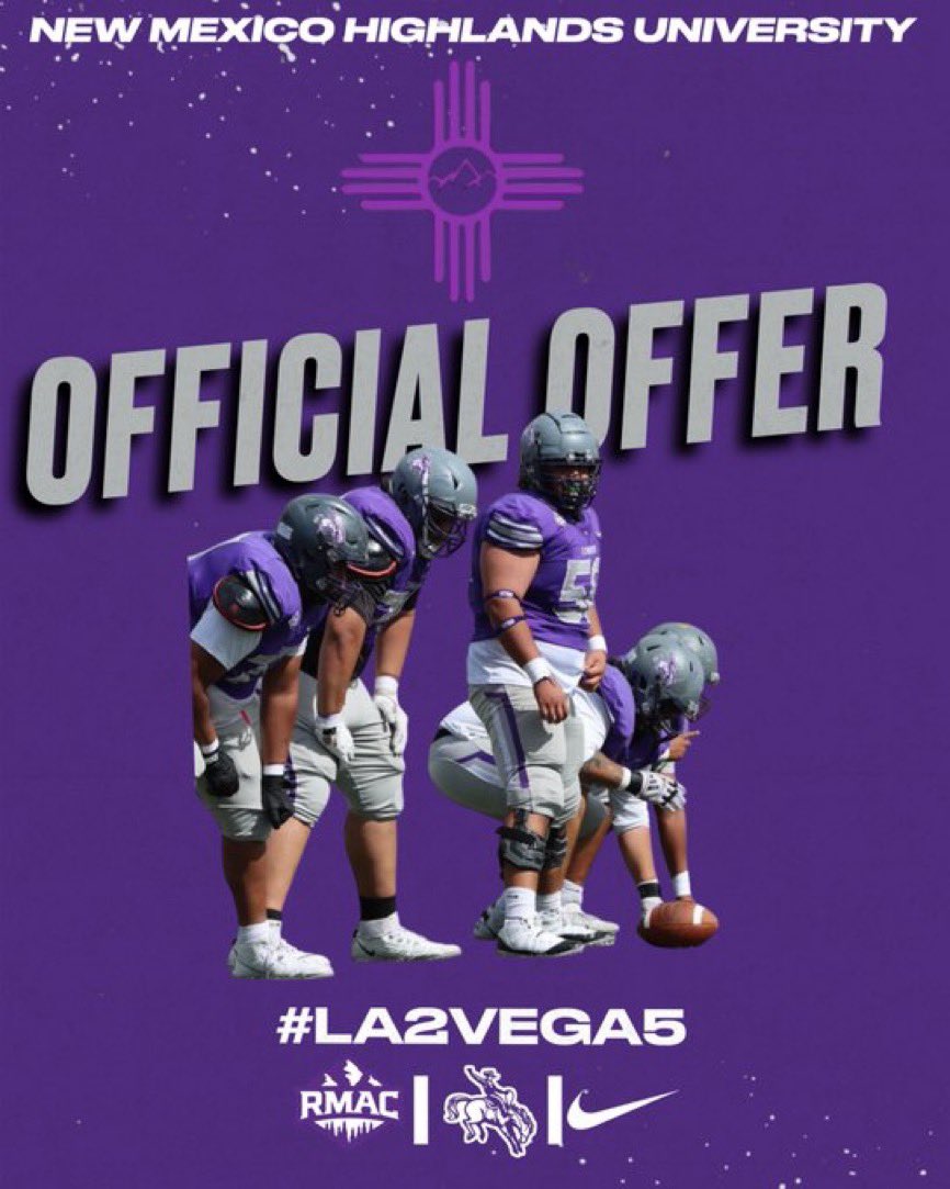 QuincyT24's tweet image. Blessed to receive an offer from New Mexico Highlands University @CoachTwelveGage
