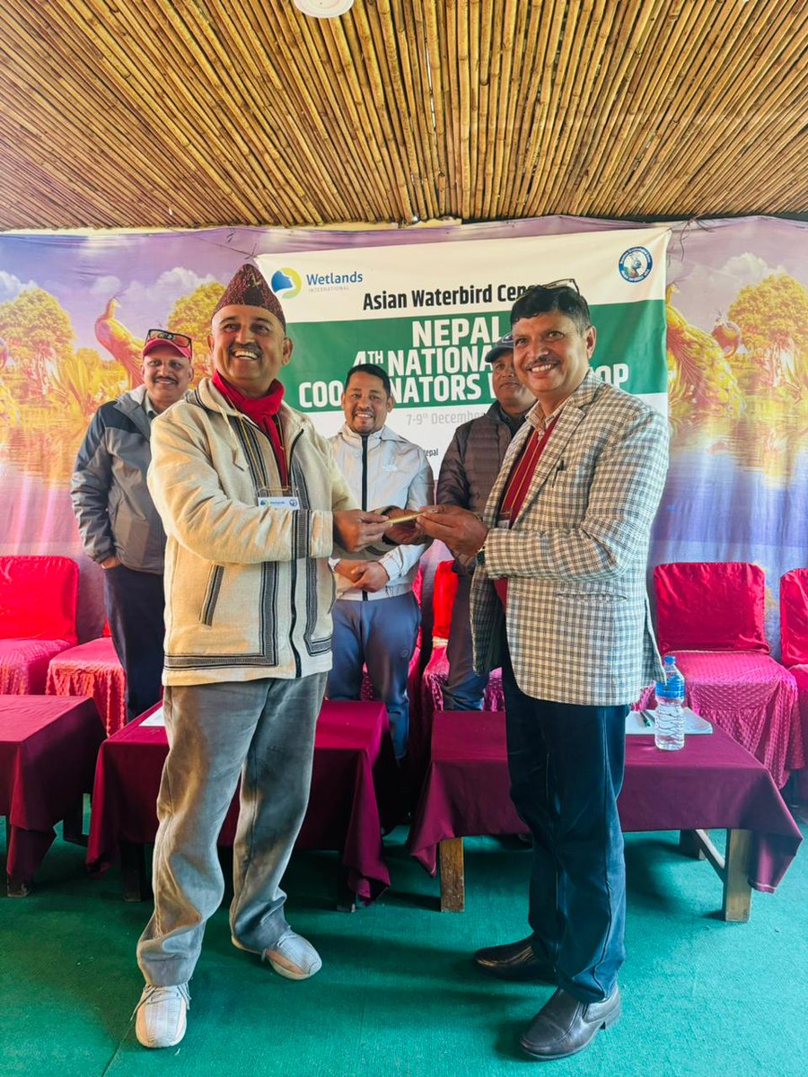 After more than 2 decades as Asian Waterbird Census National Coordinator for <a href="/WetlandsInt/">Wetlands International</a> in Nepal, I handed over the position to Laxman Poudyal. We both delivered emotional speech thanking everyone involved and in support of each other. What a privilege served, thank you🙏😃🥂🇳🇵