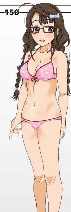 奥山さんの水着、年齢近い他アイドルの子を参考に捏造してみた実際公式がお出ししたらキャライメージを超えたデザインにして来るとは思うけど 