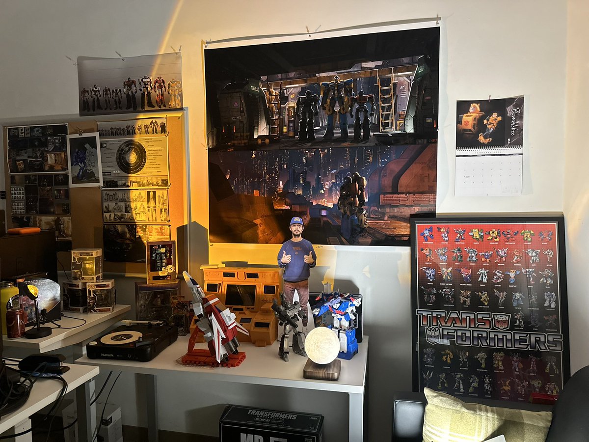 My office while working on Transformers One. So many awesome memories working with our team. Thank you to everyone for your consideration as we move into awards season. Congratulations to the Wild Robot for all of their nominations and wins so far!