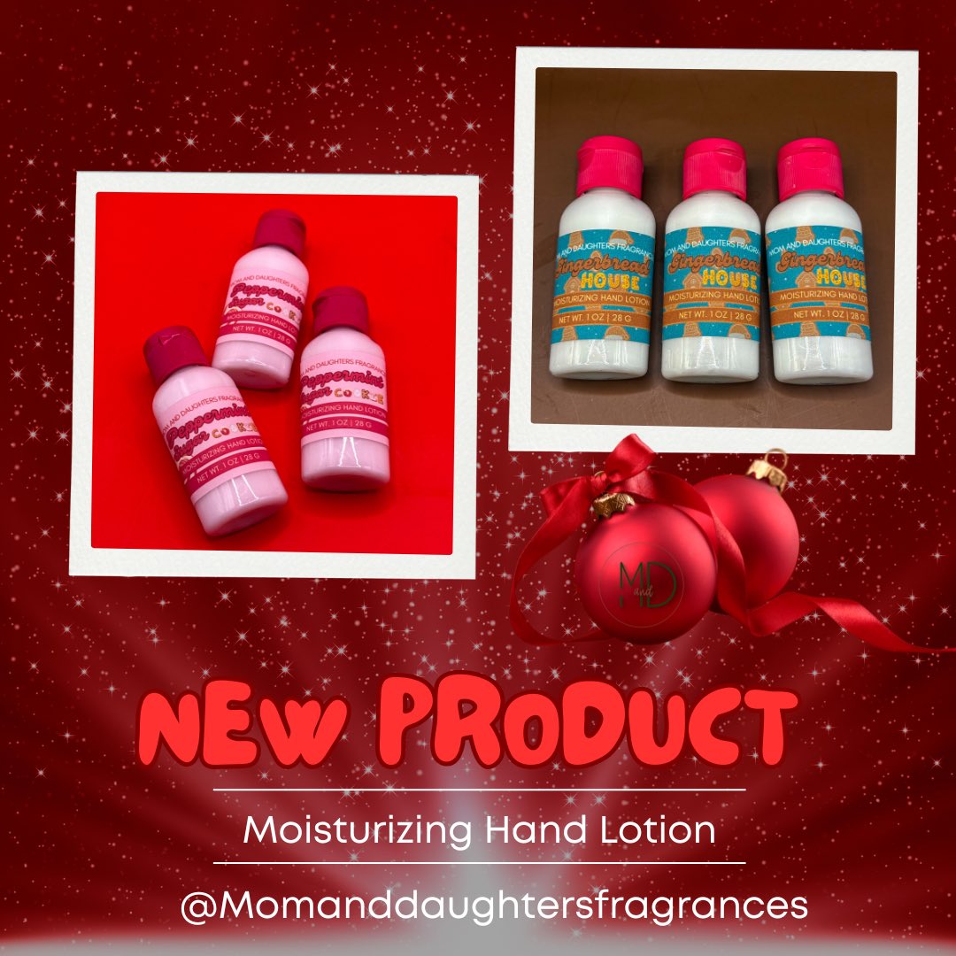 MandDFragrances's tweet photo. Shop our new moisturizing lotion minis! Only $5 ✨✨✨
Paraben &amp; Phthalate free 🌱
Vegan- friendly &amp; Cruelty free

 https://t.co/gF07aJPV4r

🛒
#holidaystockingstuffers https://t.co/PoguQjBbwT