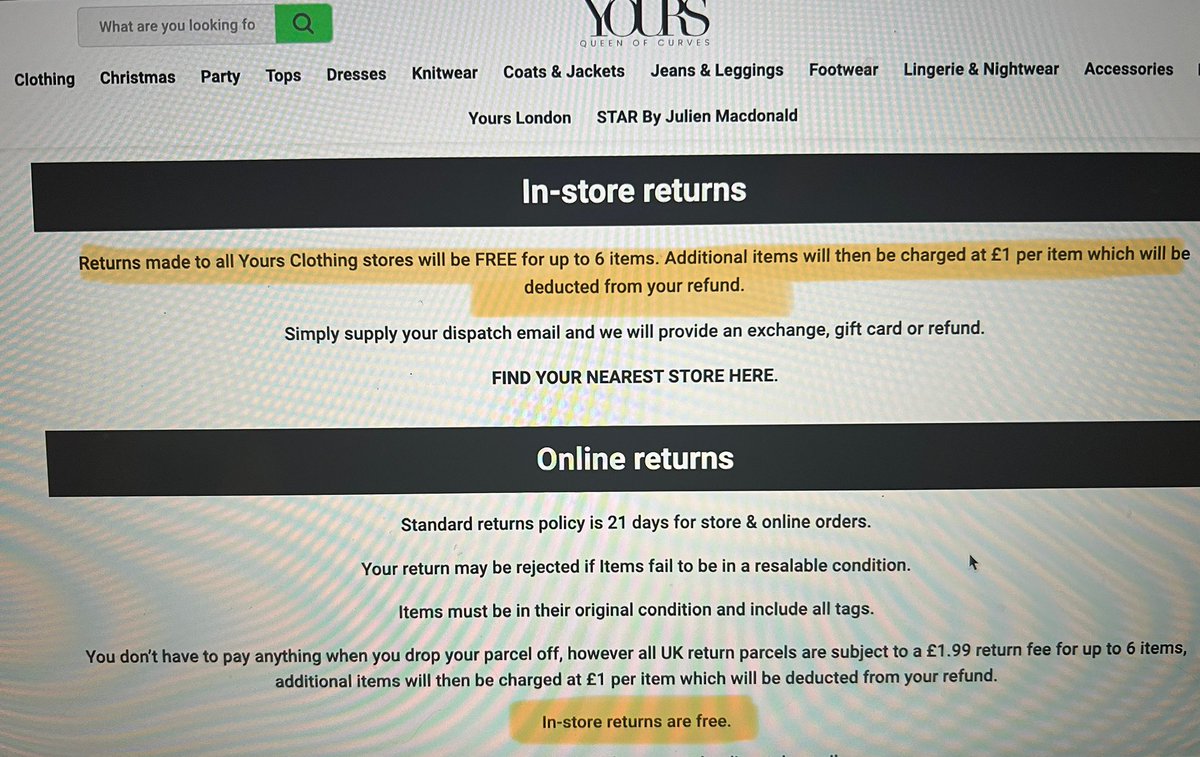 FizzyGiraffe's tweet photo. @yoursclothing #help 

ONLINE shop @ 2 sizes per option = a large order x£1r will b ££s. I’m confused w/ contradictory in-store #Returns info. 

I’m priced out of trying ur outfits, as I can’t get to store rn. Understand the necessity but harsh policy. Roman do £3per order. https://t.co/FHHzkHu5xP