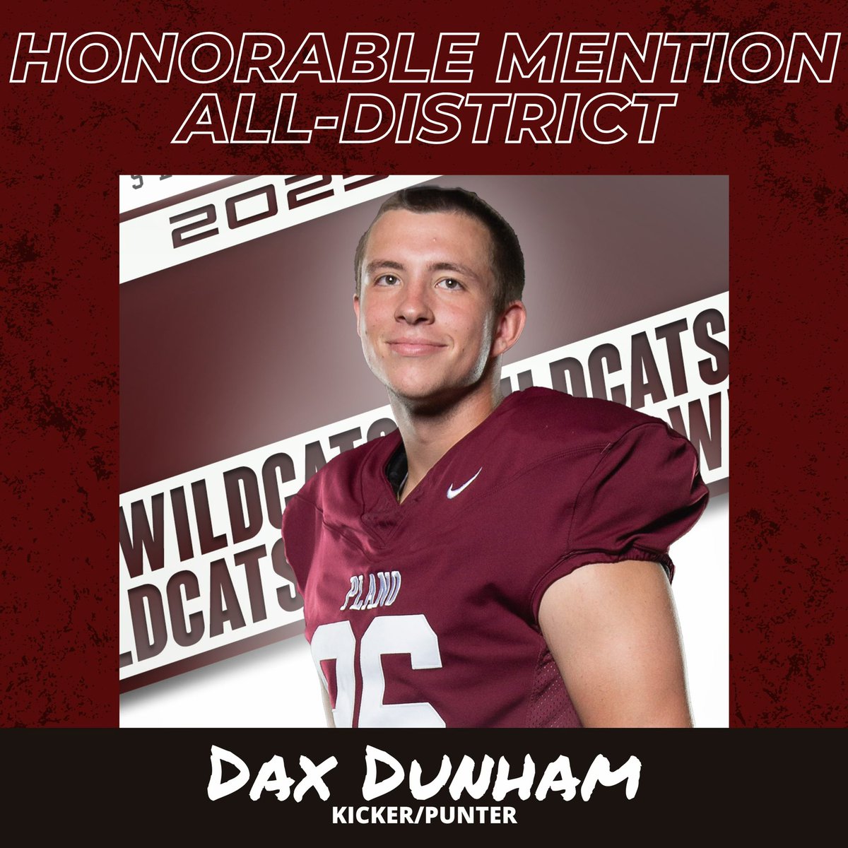 Plano Football (@planofootball) on Twitter photo We are so proud of our All District Honorable Mention Wildcats!!
QB- <a href="/Tyreefish11/">Tyree</a>
OL- <a href="/WarKrasnesky78/">Warren Krasnesky</a>
K- <a href="/DaxDunham1/">Dax Dunham (2025)</a>
#ALLIN We are so proud of our All District Honorable Mention Wildcats!!
QB- <a href="/Tyreefish11/">Tyree</a>
OL- <a href="/WarKrasnesky78/">Warren Krasnesky</a>
K- <a href="/DaxDunham1/">Dax Dunham (2025)</a>
#ALLIN