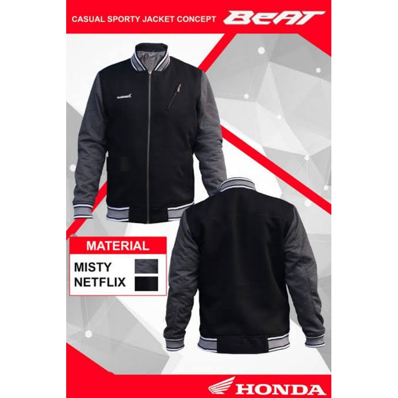 juliustananta's tweet photo. @ezash Tentu saja jaket Honda Beat pemberian opa, dipake commuting naik Honda Supra Fit New, berasa upgrade motor. https://t.co/EmzjNxENbd