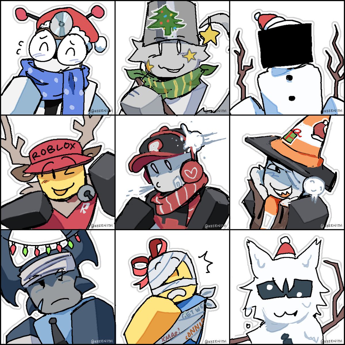 kyzenith's tweet image. Jolly happyville icons! Joyous!

#robloxart