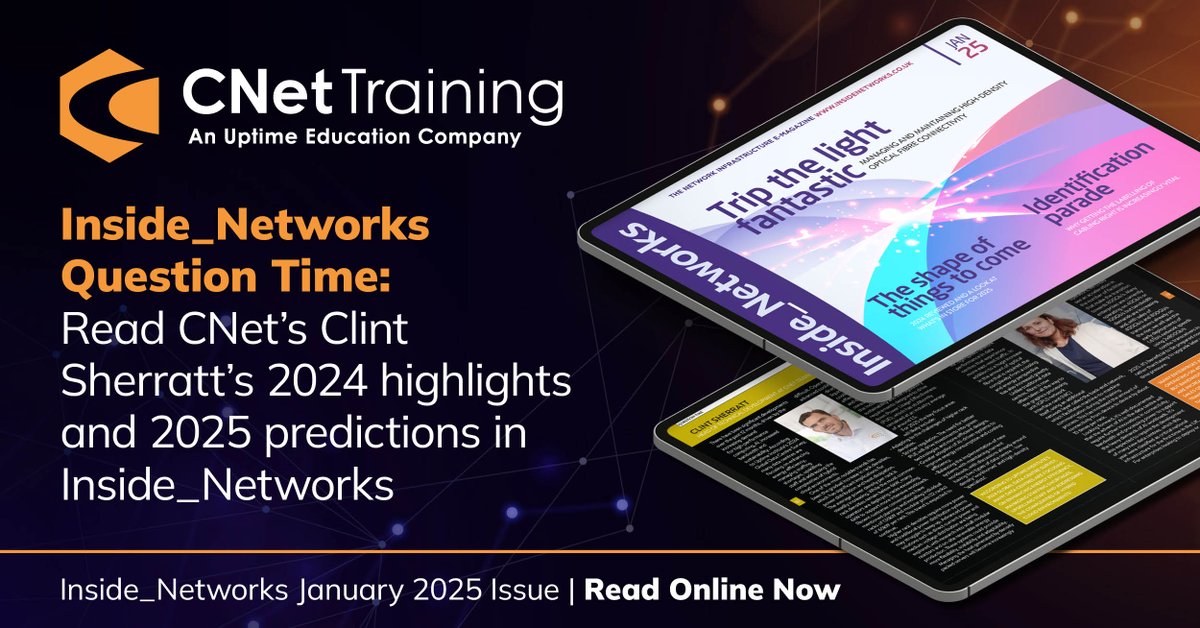 CNet Training (@cnettraining) on Twitter photo It's a fascinating read of 2024 highlights and 2025 predictions in Inside _Networks.
Read <a href="/CNettraining/">CNet Training</a>'s Head of Technical Development Clint Sherratt talk about rack densities, advanced power solutions and cooling technologies here: insidenetworks.co.uk/magazine/jan25/
#insidenetworks It's a fascinating read of 2024 highlights and 2025 predictions in Inside _Networks.
Read <a href="/CNettraining/">CNet Training</a>'s Head of Technical Development Clint Sherratt talk about rack densities, advanced power solutions and cooling technologies here: insidenetworks.co.uk/magazine/jan25/
#insidenetworks