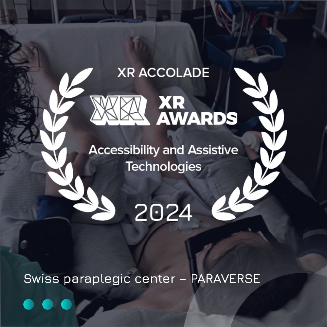AIXR XR Awards (@vrawards) on Twitter photo AIXR XR Awards judges recognize the <a href="/paraplegiker/">Schweizer Paraplegiker-Stiftung</a> PARAVERSE for setting a new standard in accessible XR, empowering everyone to explore digital spaces.
#XRAccolades #Accessibility #AssistiveTech #Inclusion #XRTech AIXR XR Awards judges recognize the <a href="/paraplegiker/">Schweizer Paraplegiker-Stiftung</a> PARAVERSE for setting a new standard in accessible XR, empowering everyone to explore digital spaces.
#XRAccolades #Accessibility #AssistiveTech #Inclusion #XRTech