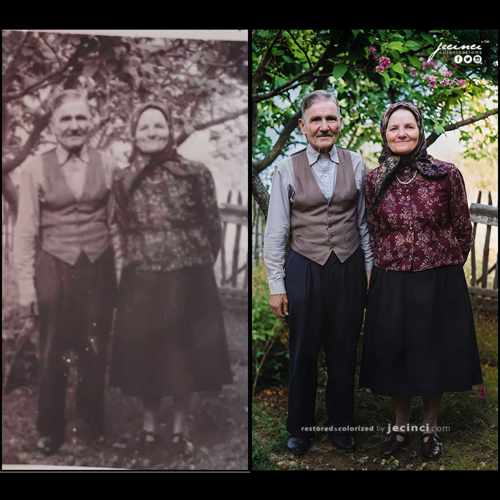 Great grandparents - Ioan &amp; Aglaia 📷
#colorized #restored #enhanced #refreshed
#FamilyPhoto #ChristmasGift #CherishedMemories #FamilyTree
#PerfectPresent