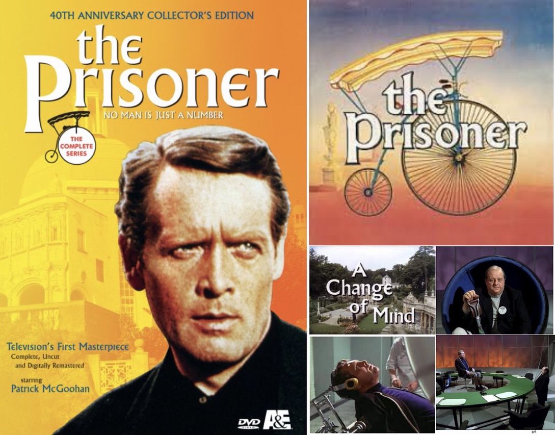 SaveRedlandLibr's tweet photo. 12noon TODAY on @rewindtvuk 

From 1967, Ep 12 (of 17) of the #SciFi #Mystery series📺 #ThePrisoner - “A Change of Mind" directed by Patrick McGoohan &amp; written by  #RogerParkes

🌟#PatrickMcGoohan #JohnSharp #AngelaBrowne #AngeloMuscat #GeorgePravda #KathleenBreck #PeterSwanwick https://t.co/soGCw6EyP1