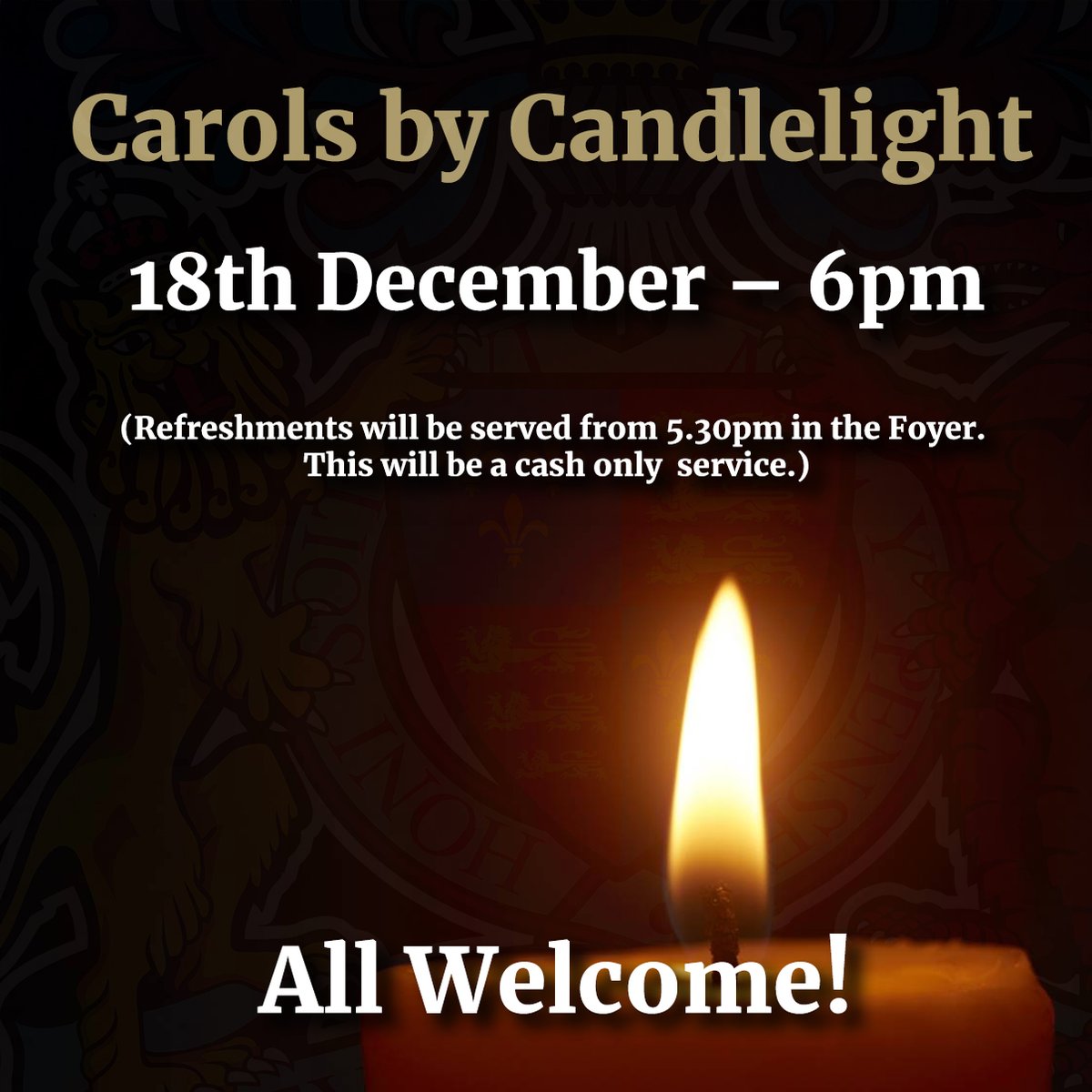 KEFW_School's tweet photo. Join us for Carols by Candlelight on 18th December at 6pm! 🎄✨

Refreshments will be served from 5:30pm in the foyer (cash only service).

All are welcome to this festive celebration—come and share the joy of the season! 🎶🕯️ https://t.co/U8BseEoS6A