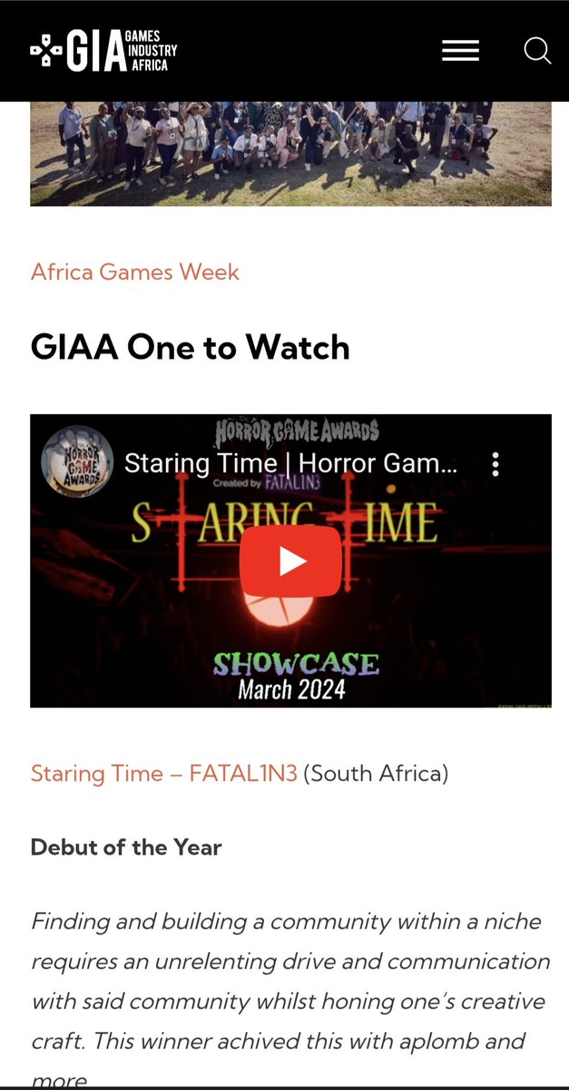 FATAL1N3gaming (@fatal1n3games) on Twitter photo I am super excited that <a href="/STARING_TIME/">STARING_TIME</a> is GIAA one to watch 2024! Thank you so much for everyone who voted for and supporting my game and thank you to <a href="/GamesIndAfrica/">Games Industry Africa</a> ! I truly can't thank everyone enough ! I truly appreciate everything and everyone 🙏 I am super excited that <a href="/STARING_TIME/">STARING_TIME</a> is GIAA one to watch 2024! Thank you so much for everyone who voted for and supporting my game and thank you to <a href="/GamesIndAfrica/">Games Industry Africa</a> ! I truly can't thank everyone enough ! I truly appreciate everything and everyone 🙏
