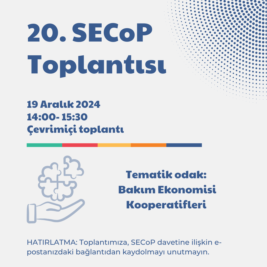 SecopTurkiye's tweet photo. Dünya Bankası'nın düzenlediği SECoP’un 20. buluşmasında "Bakım Ekonomisi Kooperatifleri"ni konuşuyoruz. Kooperatifler, bakım ekonomisinin yenilikçi ve etkili bir uygulayıcısı olabilir mi?

📅19 Aralık 2024, Perşembe, 14:00 - 15:30
@WorldBankTurkey https://t.co/z13sr0jDWk
