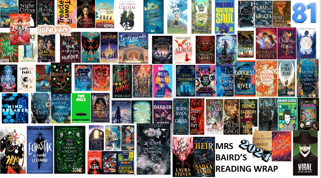 StNiniansLib's tweet photo. I never set myself a reading target but I do keep a note of what I have read - 2024 has turned out to be a fantastic year for books. With a few days left I might sneak in one more but here is what Mrs B read this year. Only one was a #DNF Hope 2025 is as good. #readbyexample https://t.co/C62W1y52wl