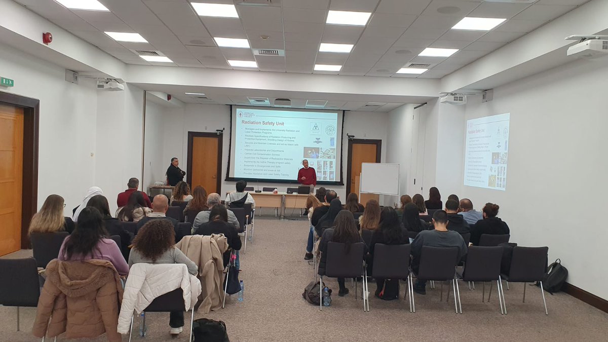 SSUAUB's tweet photo. EHSRM team welcomed AUBβs new employees with a safety orientation session! From fire prevention and emergency procedures to incident reporting and sustainability initiatives, we covered a broad range of topics to ensure a safe and sustainable campus experience. #AUBSafety #EHSRM https://t.co/GRiIexMRni