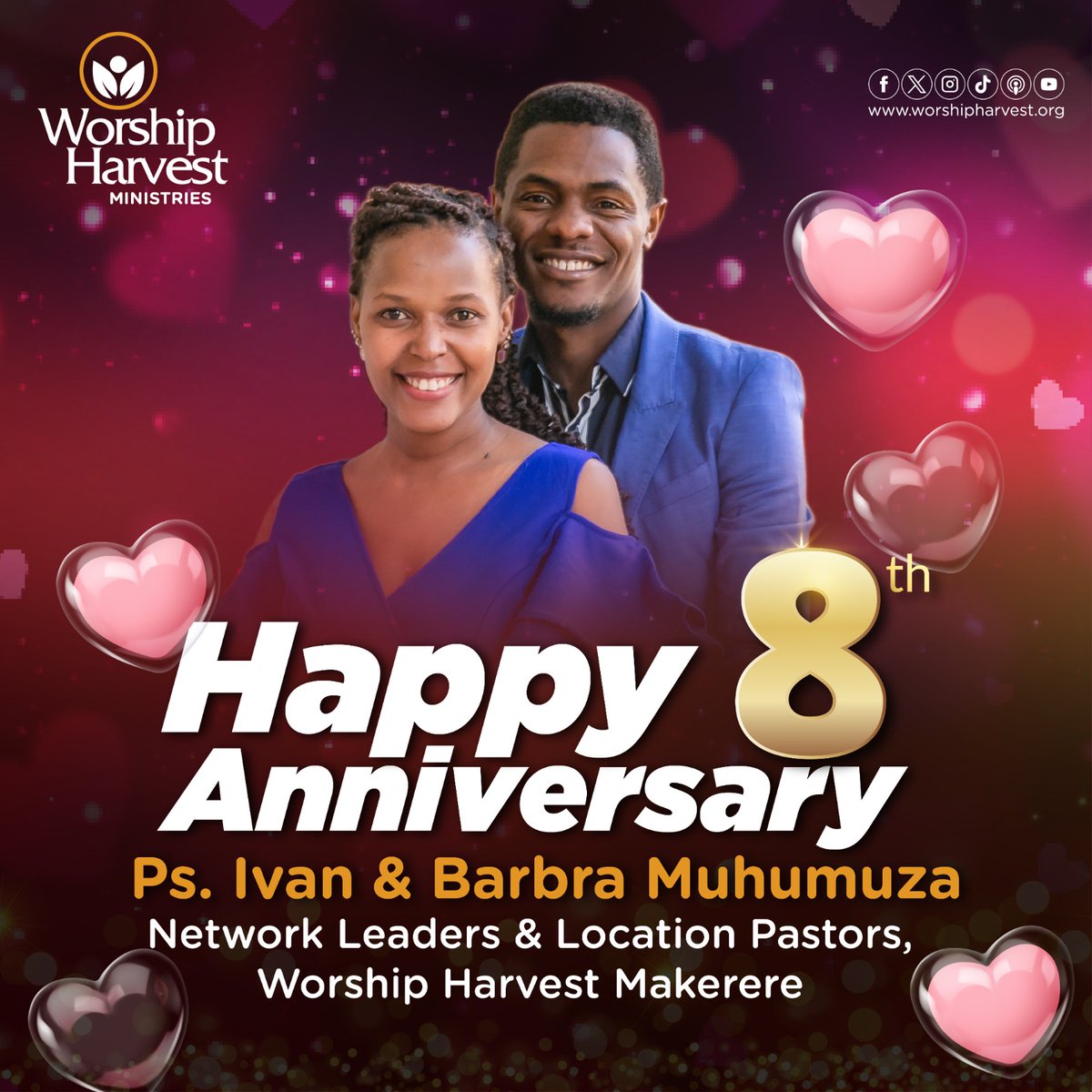 Njonmac's tweet photo. Happy Marriage Anniversary. 8 years! Wow. God is good all the time. I celebrate you for being a good example to us. We can follow you without worrying at all if we are on the right path. May God continue to water your marriage &amp; bring you so much fulfilment in it.
#ModelMarriage https://t.co/BmAC2WrhaW