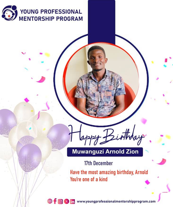 Happy birthday <a href="/XAYON20/">Muwanguzi Arnold Zion</a> continue shining as you grow a year older, wiser and more impactful.

YPMP celebrates you