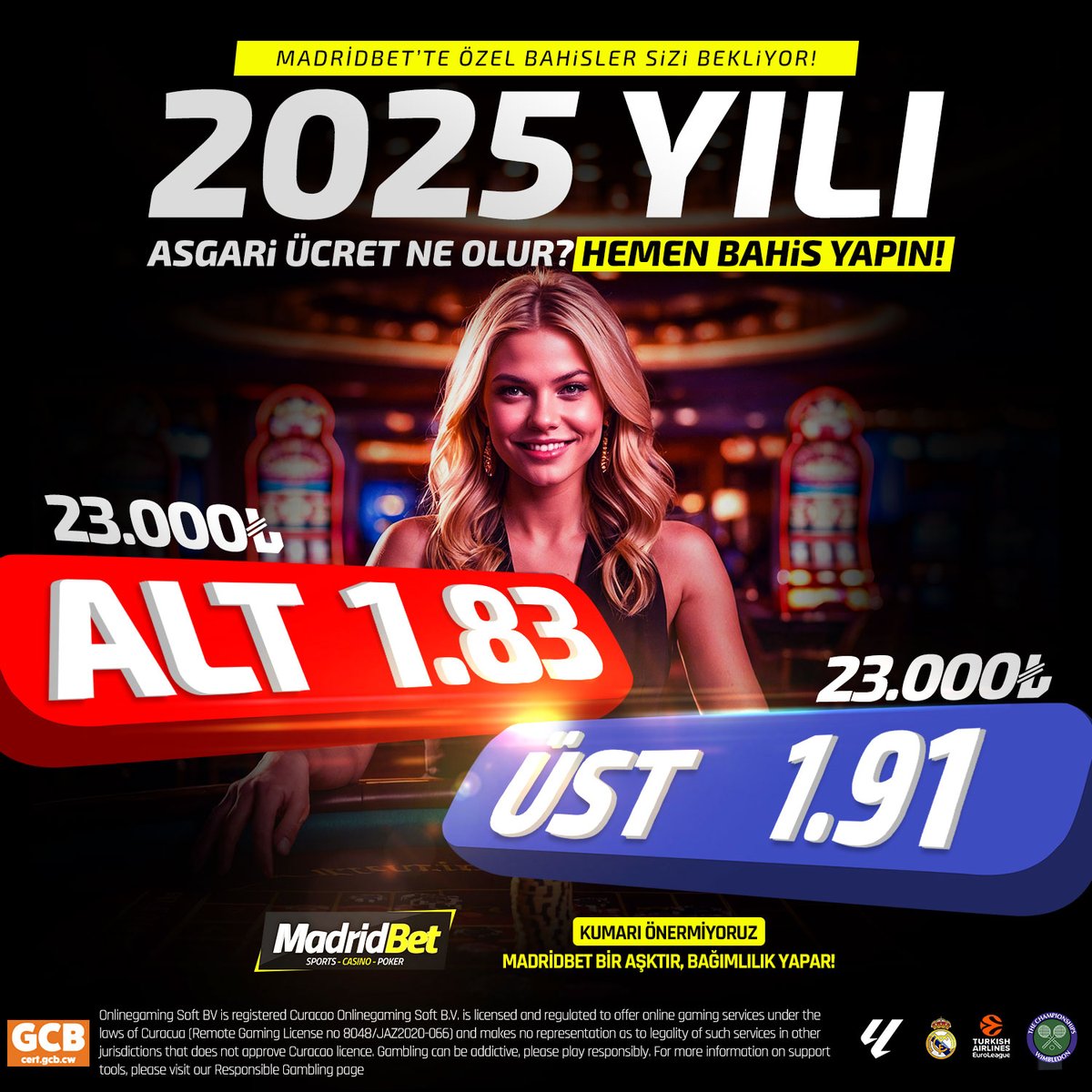 MizahMerit's tweet photo. 🎉Asgari ücret ne olacak? Tahminini yap, kazancını katla!🎉

🎉Bu sefer gerçekten çok heyecan verici bir bahisle karşınızdayız!
💸MadridBet şimdi Türkiye'nin en çok konuşulan konusu bahis açıldı!
🎁500 TL deneme bonusu ile hemen aramıza katılın!
📲Hemen gel, bu heyecana ortak ol! https://t.co/UjUBRnIGeU