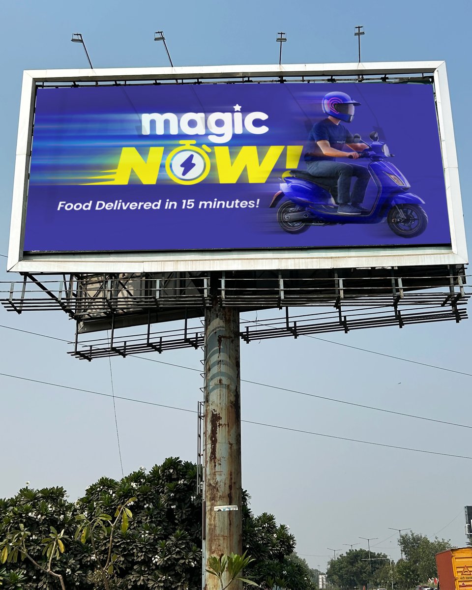 mymagicpin's tweet photo. 15 minutes is all it’s going to take ⏱️ 
Introducing magicNow: magicpin’s latest 15-minute food delivery service. 

India’s 3rd Largest Food Delivery App has entered the ultra-fast food delivery game with more than 2,000 brands and 1,000 local restaurants on its back delivering freshly prepared meals to your doorstep in minutes 🍜

#magicNow #magicpin #15MinuteDelivery #FoodDelivery #QuickCommerce #FastAndFresh