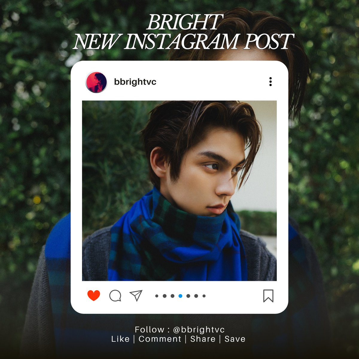{ Bright's Instagram Engagement } 📈

Please Like 👍🏻  |  Share ↗️  |  Comment 📝 Bright's Post 

IG : bbrightvc
📌 instagram.com/p/DDrWJxUSgTy/…

ฝากดไลค์ กดแชร์ คอมเม้นกันเยอะๆนะคะ  🙏🤍

#bbrightvc <a href="/bbrightvc/">bright</a>